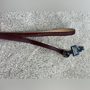 Brooks Brothers Thin Leather Belt Dark Brown Size Small